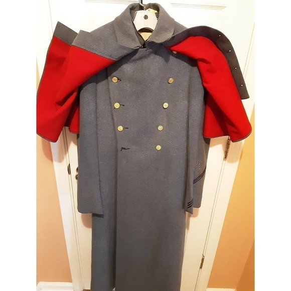 Virginia Military Institute  US ROTC Cadet Uniform Jacket/Caped Overcoat Vintage - Picture 3 of 10